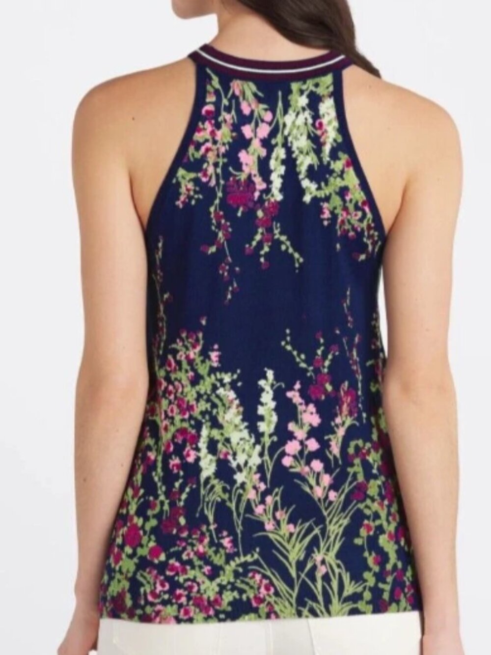 Daniel Rainn Rora Knit Floral Halter Sweater - Picture 3 of 9